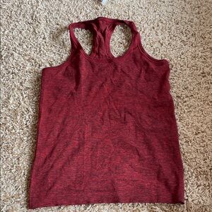 Lululemon Athletica Maroon Racerback Tank Top